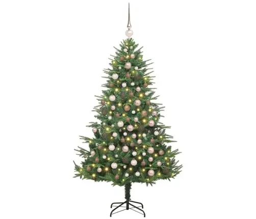 Tehiselt Eelvala Jõulupuu Koos Pallikomplektiga Roheline 180 Cm Tehiselt Eelvala Jõulupuu Koos Pallikomplektiga Roheline 180 Cm