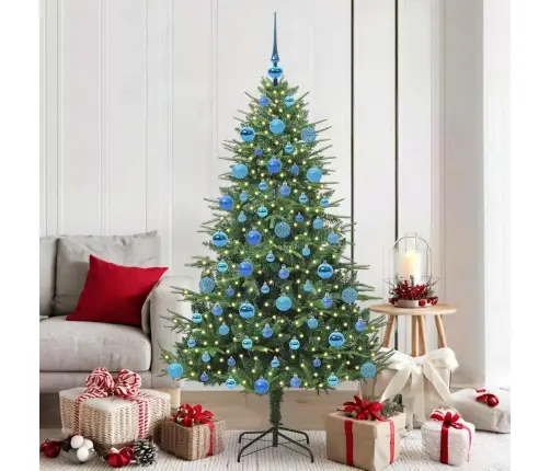 Dirbtinis Apšviestas Kalėdinis Medelis Su Kamuoliukų Rinkiniu Dirbtinis Apšviestas Kalėdinis Medelis Su Kamuoliukų Rinkiniu