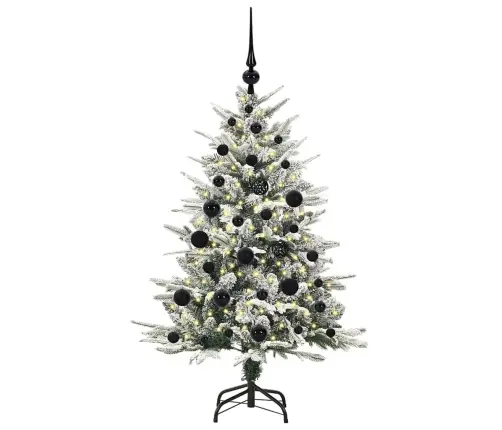 Tehiselt Eelvala Jõulupuu Koos Pallikomplektiga Roheline 120 Cm