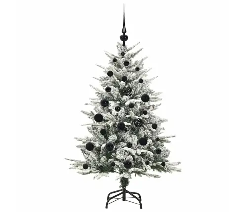 Tehiselt Eelvala Jõulupuu Koos Pallikomplektiga Roheline 120 Cm