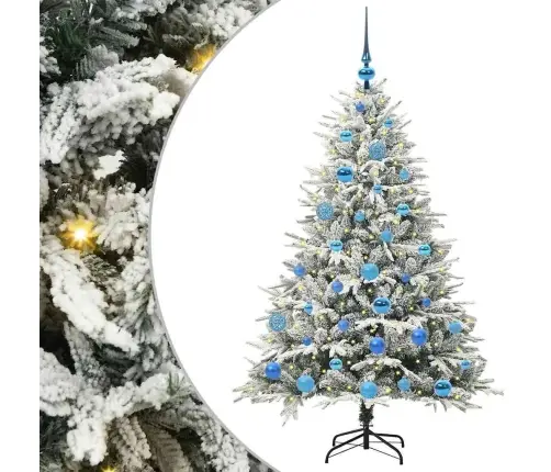 Dirbtinis Apšviestas Kalėdinis Medelis Su Kamuoliukų Rinkiniu Dirbtinis Apšviestas Kalėdinis Medelis Su Kamuoliukų Rinkiniu