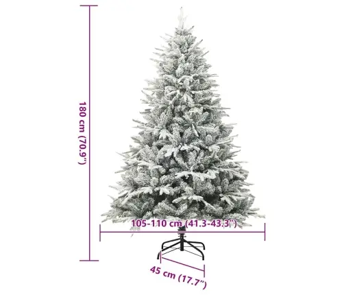 Tehis Pre-Lit Jõulupuu Koos Alusega Roheline 180 Cm Pvc Ja Pe