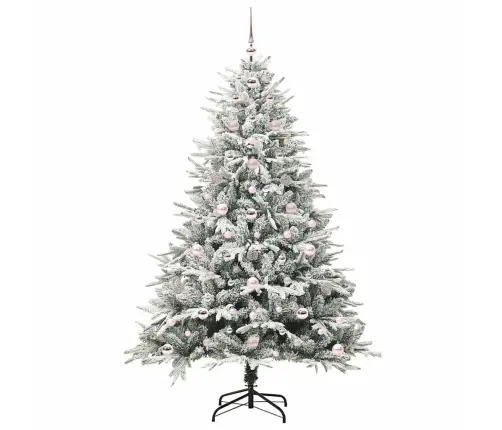 Tehiselt Eelvala Jõulupuu Koos Pallikomplektiga Roheline 180 Cm