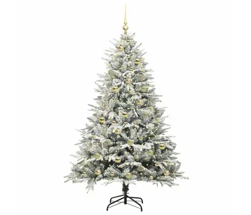 Tehiselt Eelvala Jõulupuu Koos Pallikomplektiga Roheline 180 Cm