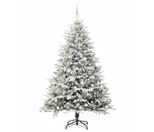 Tehiselt Eelvala Jõulupuu Koos Pallikomplektiga Roheline 210 Cm Tehiselt Eelvala Jõulupuu Koos Pallikomplektiga Roheline 210 Cm