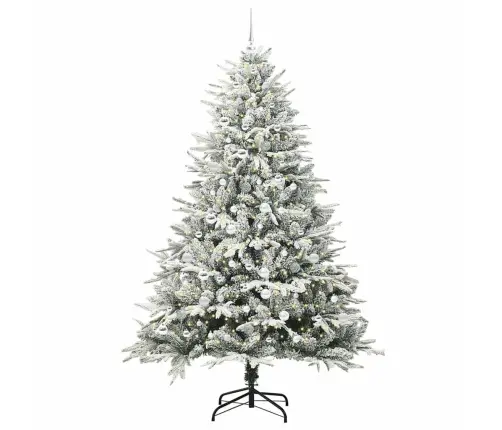 Tehiselt Eelvala Jõulupuu Koos Pallikomplektiga Roheline 210 Cm