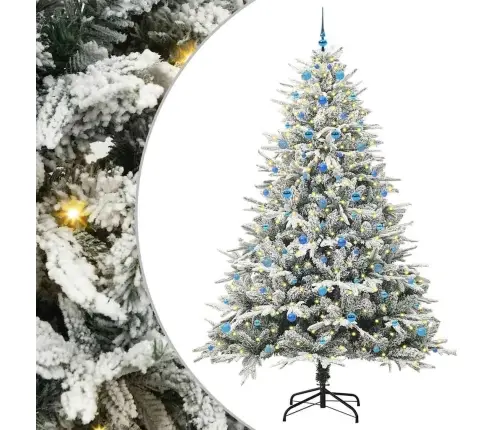 Tehiselt Eelvala Jõulupuu Koos Pallikomplektiga Roheline 240 Cm