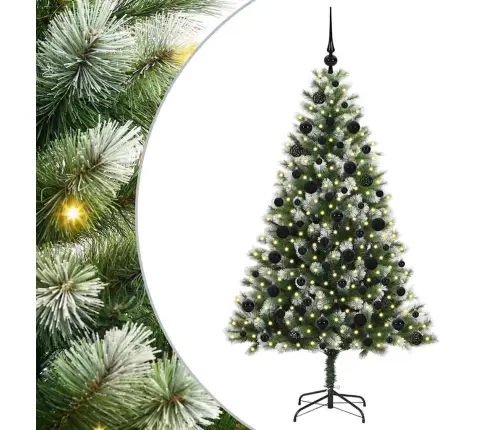 Mākslīgais Eņģu Ziemassvētku Koks Ar Pūkainu Sniegu 180 Cm Vidaxl