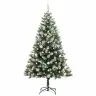 Dirbtinis Lankstus Kalėdų Medis Su Paminkštintu Sniegu 180 Cm