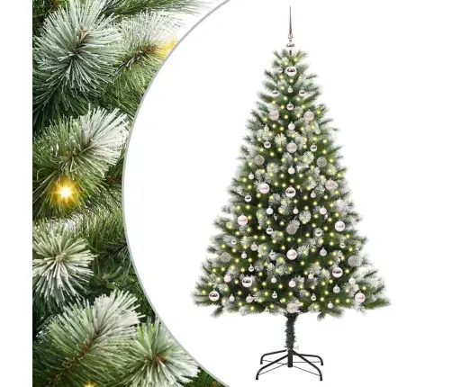 Dirbtinis Lankstus Kalėdų Medis Su Paminkštintu Sniegu 180 Cm