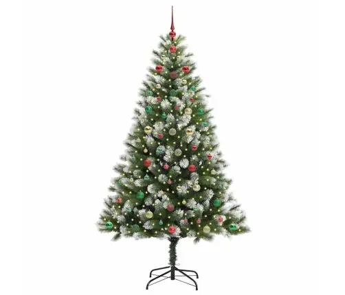 Mākslīgais Eņģu Ziemassvētku Koks Ar Pūkainu Sniegu 180 Cm Vidaxl