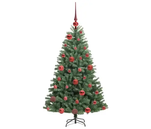 Dirbtinė Sulankstoma Kalėdų Eglutė Žalia 120 Cm Pvc Ir Metalas