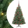 Dirbtinė Sulankstoma Kalėdų Eglutė Žalia 120 Cm Pvc Ir Metalas