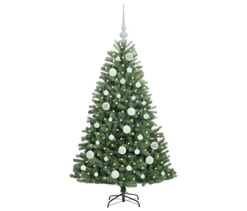 Kunstlik Kokkupandav Jõulupuu Roheline 120 Cm Pvc Ja Metall