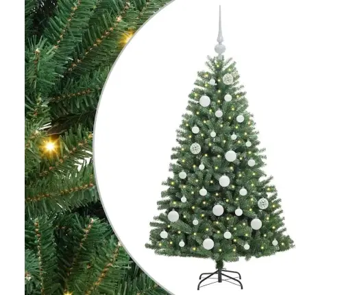 Kunstlik Kokkupandav Jõulupuu Roheline 120 Cm Pvc Ja Metall