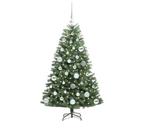 Kunstlik Kokkupandav Jõulupuu Roheline 120 Cm Pvc Ja Metall