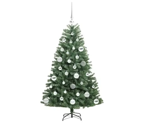 Kunstlik Kokkupandav Jõulupuu Roheline 120 Cm Pvc Ja Metall