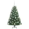 Kunstlik Kokkupandav Jõulupuu Roheline 120 Cm Pvc Ja Metall