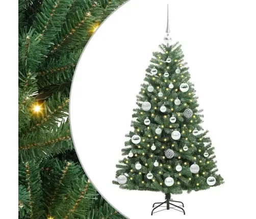 Kunstlik Kokkupandav Jõulupuu Roheline 120 Cm Pvc Ja Metall