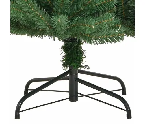 Mākslīgā Saliekamā Ziemassvētku Egle Zaļa 120 Cm Pvc Un Metāls Vidaxl