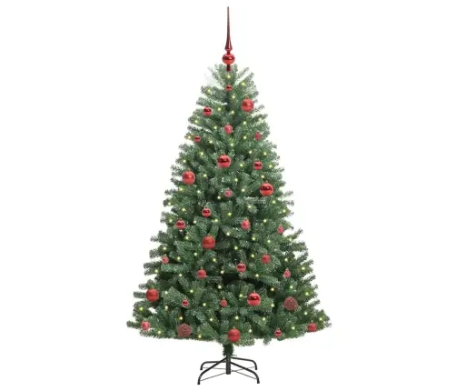Kunstlik Kokkupandav Jõulupuu Roheline 150 Cm Pvc Ja Metall