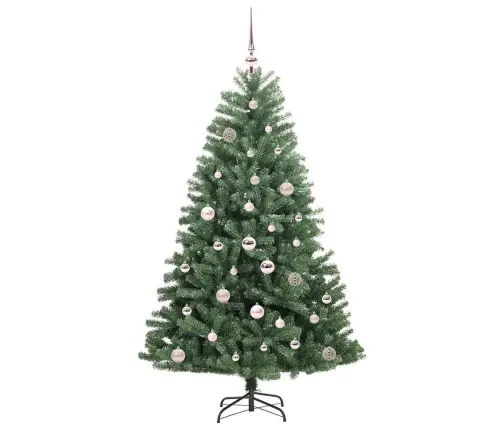 Kunstlik Kokkupandav Jõulupuu Roheline 150 Cm Pvc Ja Metall Kunstlik Kokkupandav Jõulupuu Roheline 150 Cm Pvc Ja Metall