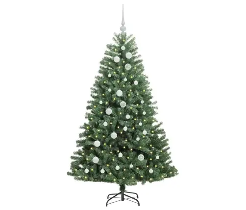 Mākslīgā Saliekamā Ziemassvētku Egle Zaļa 150 Cm Pvc Un Metāls Vidaxl