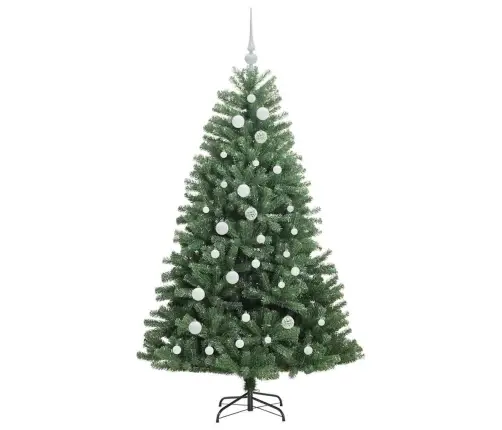 Mākslīgā Saliekamā Ziemassvētku Egle Zaļa 150 Cm Pvc Un Metāls Vidaxl