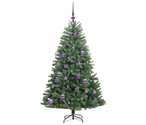 Kunstlik Kokkupandav Jõulupuu Roheline 150 Cm Pvc Ja Metall