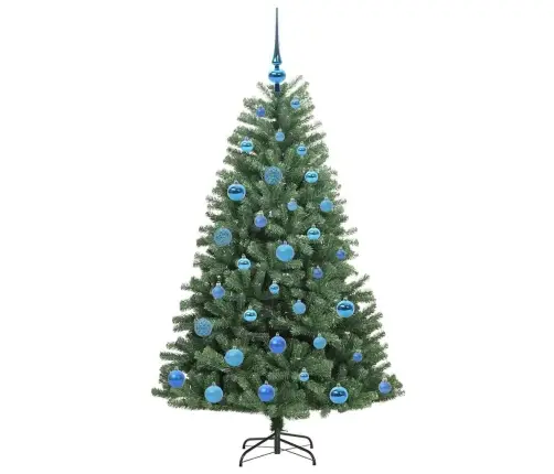 Mākslīgā Saliekamā Ziemassvētku Egle Zaļa 150 Cm Pvc Un Metāls Vidaxl