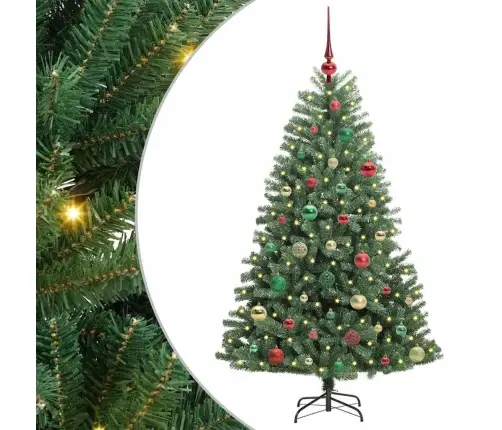 Kunstlik Kokkupandav Jõulupuu Roheline 150 Cm Pvc Ja Metall