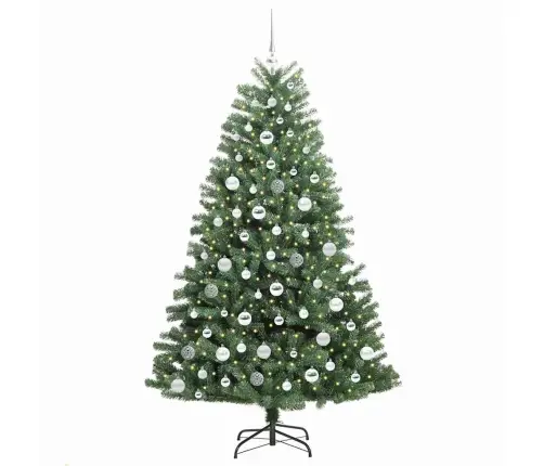 Kunstlik Kokkupandav Jõulupuu Roheline 180 Cm Pvc Ja Metall