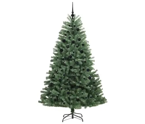 Dirbtinė Sulankstoma Kalėdų Eglutė Žalia 210 Cm Pvc Ir Metalas