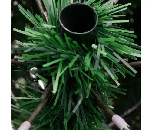 Dirbtinė Sulankstoma Kalėdų Eglutė Žalia 240 Cm Pvc Ir Metalas