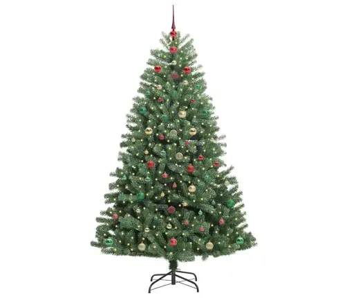 Dirbtinė Sulankstoma Kalėdų Eglutė Žalia 240 Cm Pvc Ir Metalas