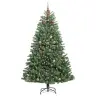 Dirbtinė Sulankstoma Kalėdų Eglutė Žalia 240 Cm Pvc Ir Metalas