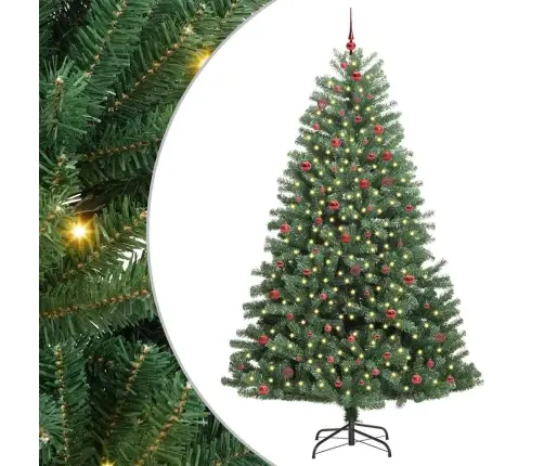 Mākslīgā Saliekamā Ziemassvētku Egle Zaļa 270 Cm Pvc Un Metāls Vidaxl Mākslīgā Saliekamā Ziemassvētku Egle Zaļa 270 Cm Pvc Un Metāls Vidaxl