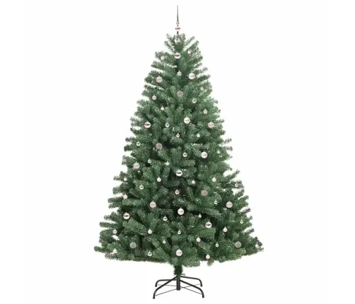 Dirbtinė Sulankstoma Kalėdų Eglutė Žalia 270 Cm Pvc Ir Metalas