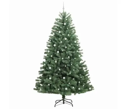 Dirbtinė Sulankstoma Kalėdų Eglutė Žalia 270 Cm Pvc Ir Metalas