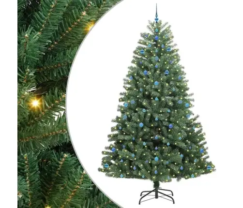 Kunstlik Kokkupandav Jõulupuu Roheline 270 Cm Pvc Ja Metall