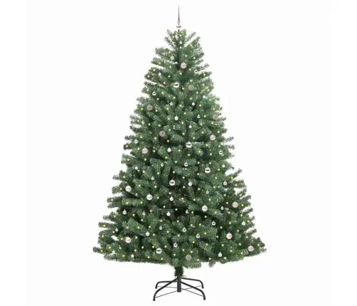 Mākslīgā Saliekamā Ziemassvētku Egle Zaļa 300 Cm Pvc Un Metāls Vidaxl