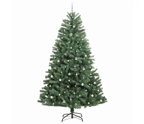 Mākslīgā Saliekamā Ziemassvētku Egle Zaļa 300 Cm Pvc Un Metāls Vidaxl