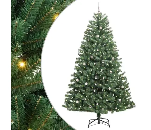 Mākslīgā Saliekamā Ziemassvētku Egle Zaļa 300 Cm Pvc Un Metāls Vidaxl