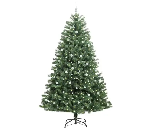 Mākslīgā Saliekamā Ziemassvētku Egle Zaļa 300 Cm Pvc Un Metāls Vidaxl