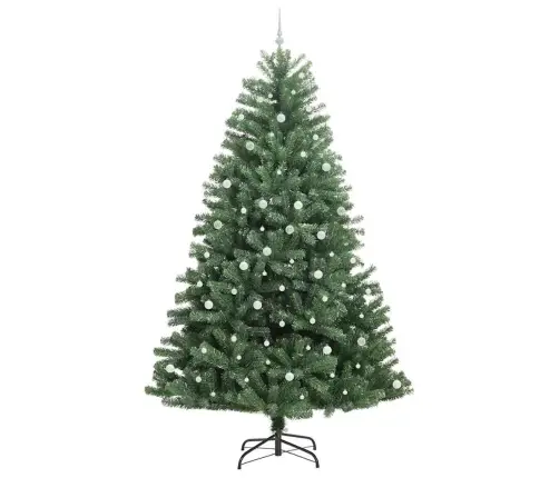 Mākslīgā Saliekamā Ziemassvētku Egle Zaļa 300 Cm Pvc Un Metāls Vidaxl