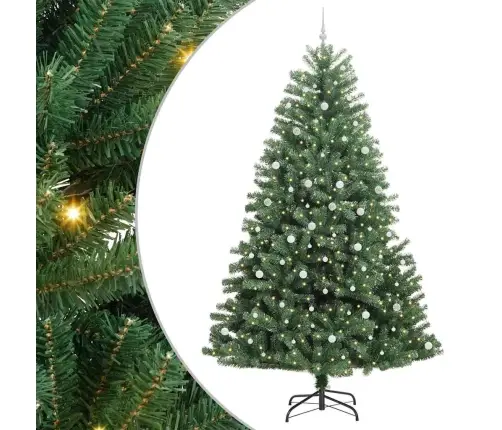 Mākslīgā Saliekamā Ziemassvētku Egle Zaļa 300 Cm Pvc Un Metāls Vidaxl