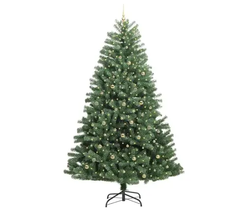 Kunstlik Kokkupandav Jõulupuu Roheline 300 Cm Pvc Ja Metall