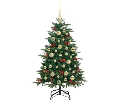 Dirbtinė Kalėdų Eglutė Žalia 120 Cm Pvc Ir Metalas Ir Plastikas