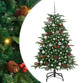 Mākslīgā Ziemassvētku Eglīte Su 150 Led Ar Statīvu Zaļa 150 Cm Vidaxl