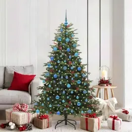 Mākslīgā Ziemassvētku Eglīte Su 300 Led Ar Statīvu Zaļa 180 Cm Vidaxl
